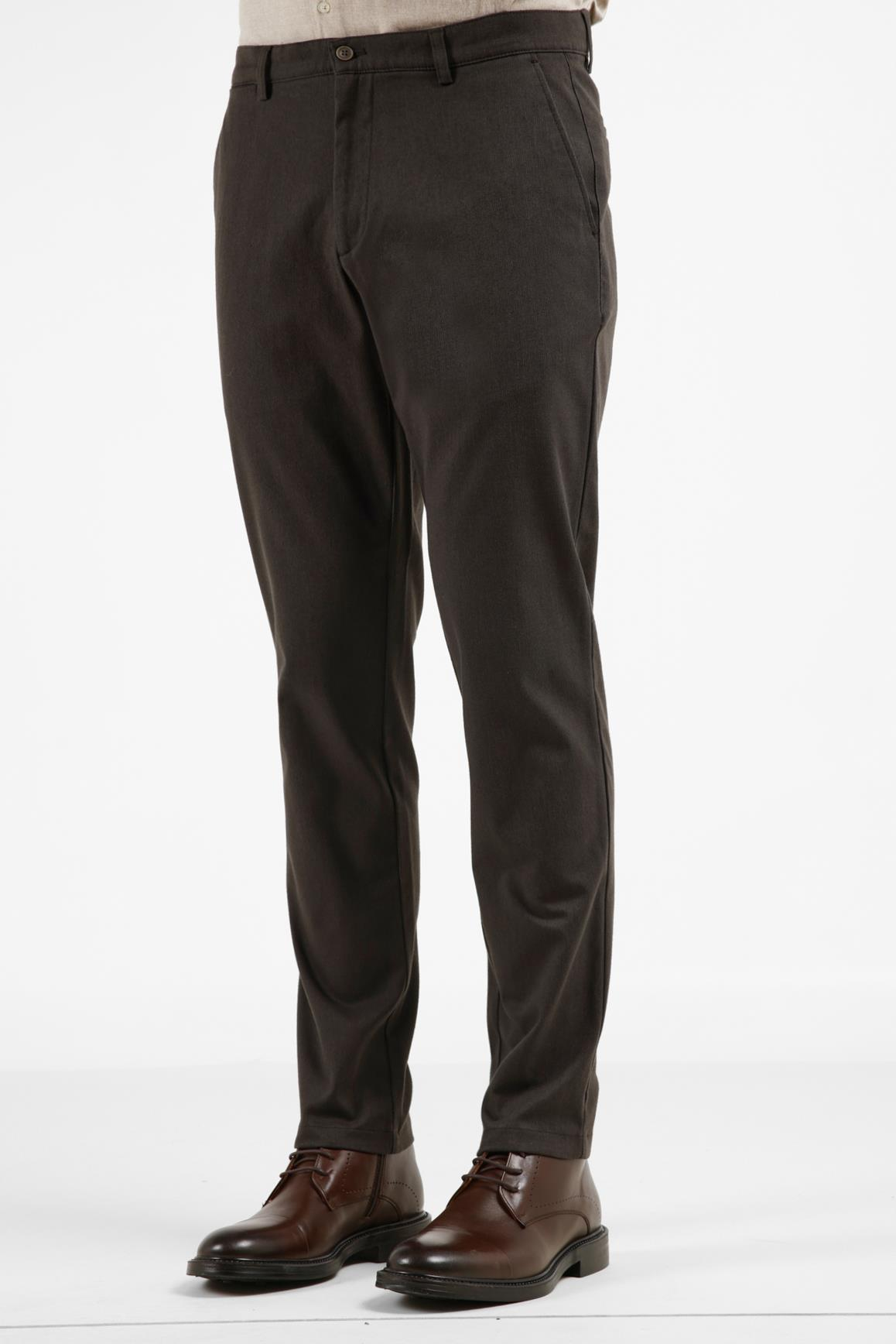 Yan Cep Düz Paça Pamuklu Comfort Fit Chino Casual Pantolon 1003255159