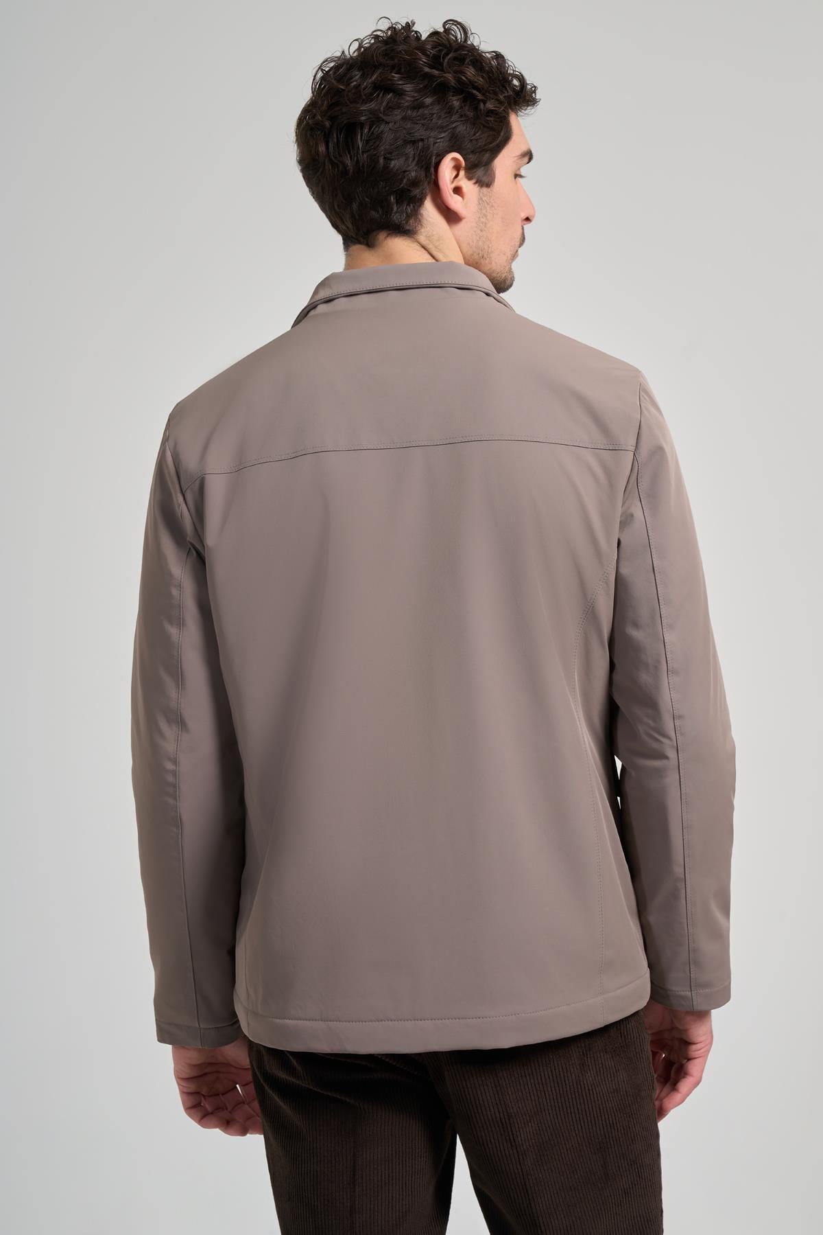 Dik Yaka Yan Cep Dolum Şişme Standart Fit Casual Mont 1007245166