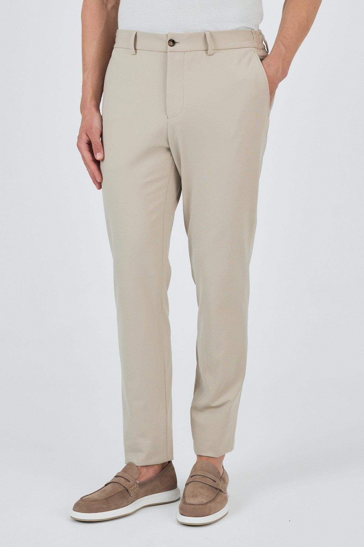 Esnek Yandan Cepli Casual Slim Fit Jogger Pantolon 1003250162