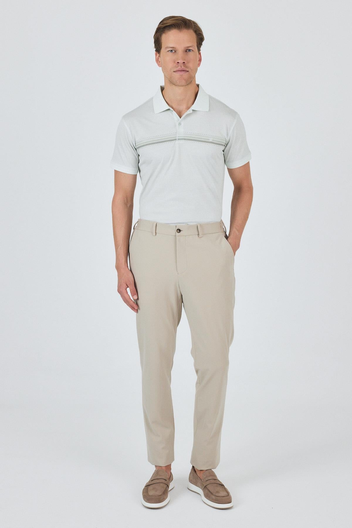 Esnek Yandan Cepli Casual Slim Fit Jogger Pantolon 1003250162