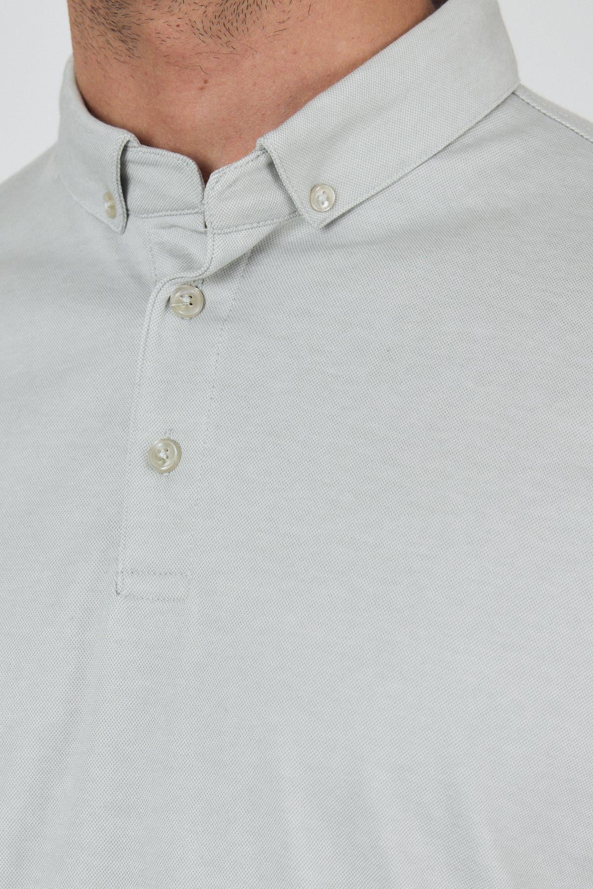 Beyaz Kısa Kol Düz Suprem Polo Yaka Cepsiz Pamuklu Casual Slim Fit Tişört 1011250160
