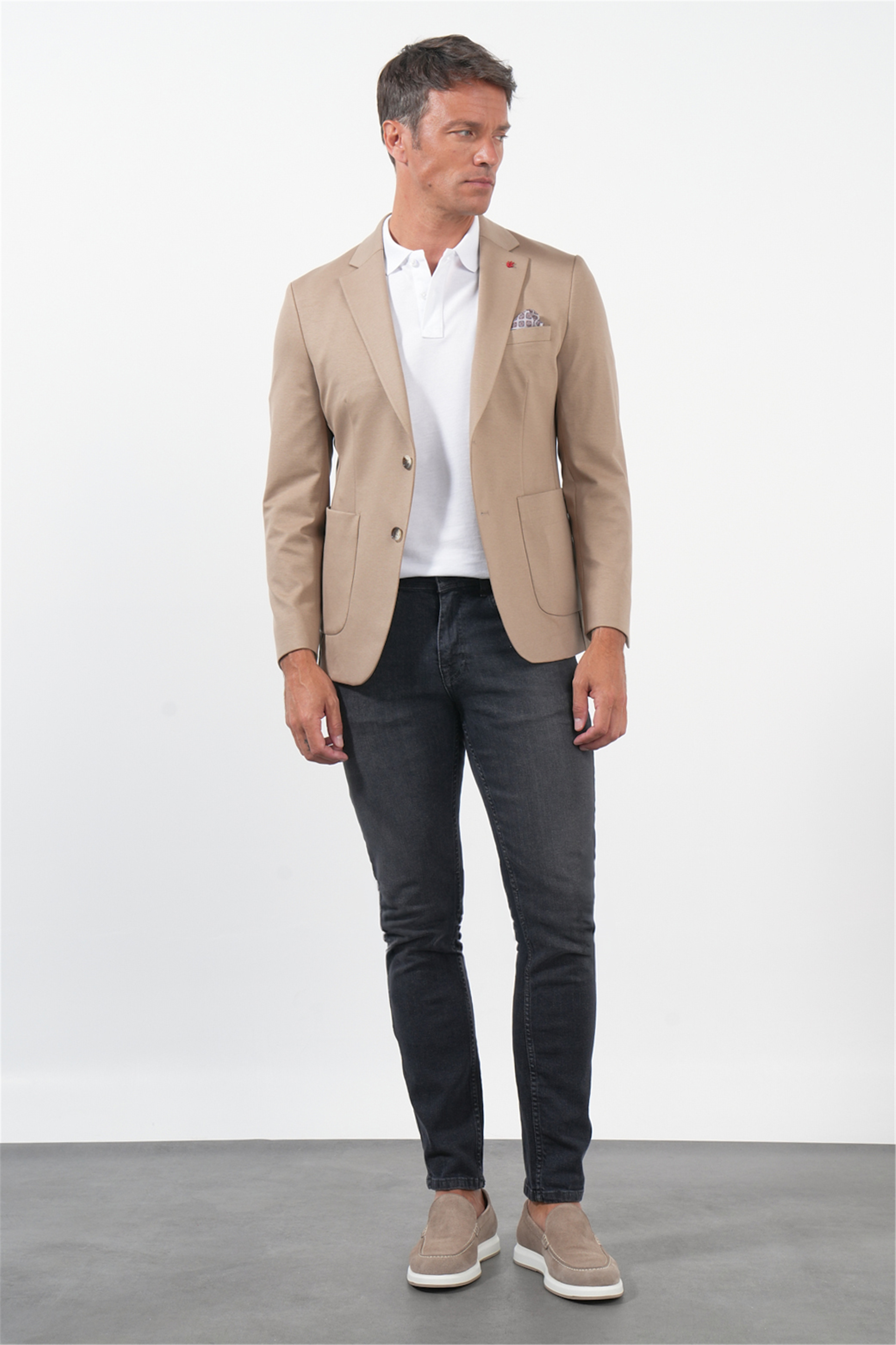 Camel 6 Drop Slim Fit Pamuklu Ceket 1002260126