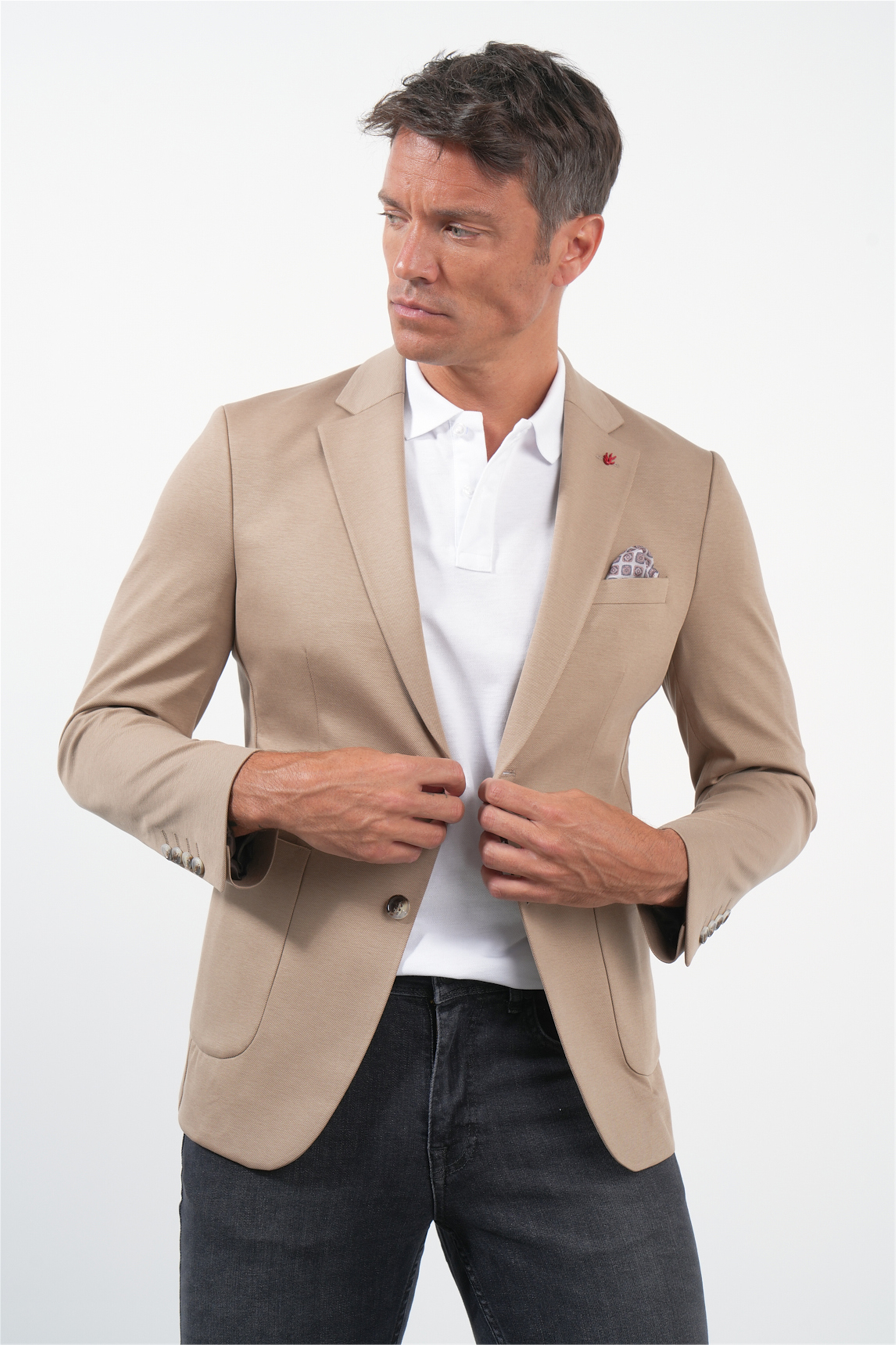 Camel 6 Drop Slim Fit Pamuklu Ceket 1002260126