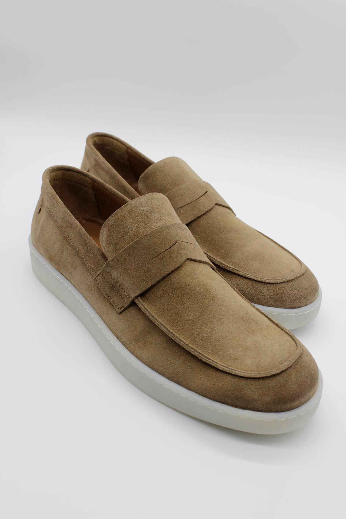 Camel %100 Deri Bağcıksız Casual Süet Ayakkabı 1033240166