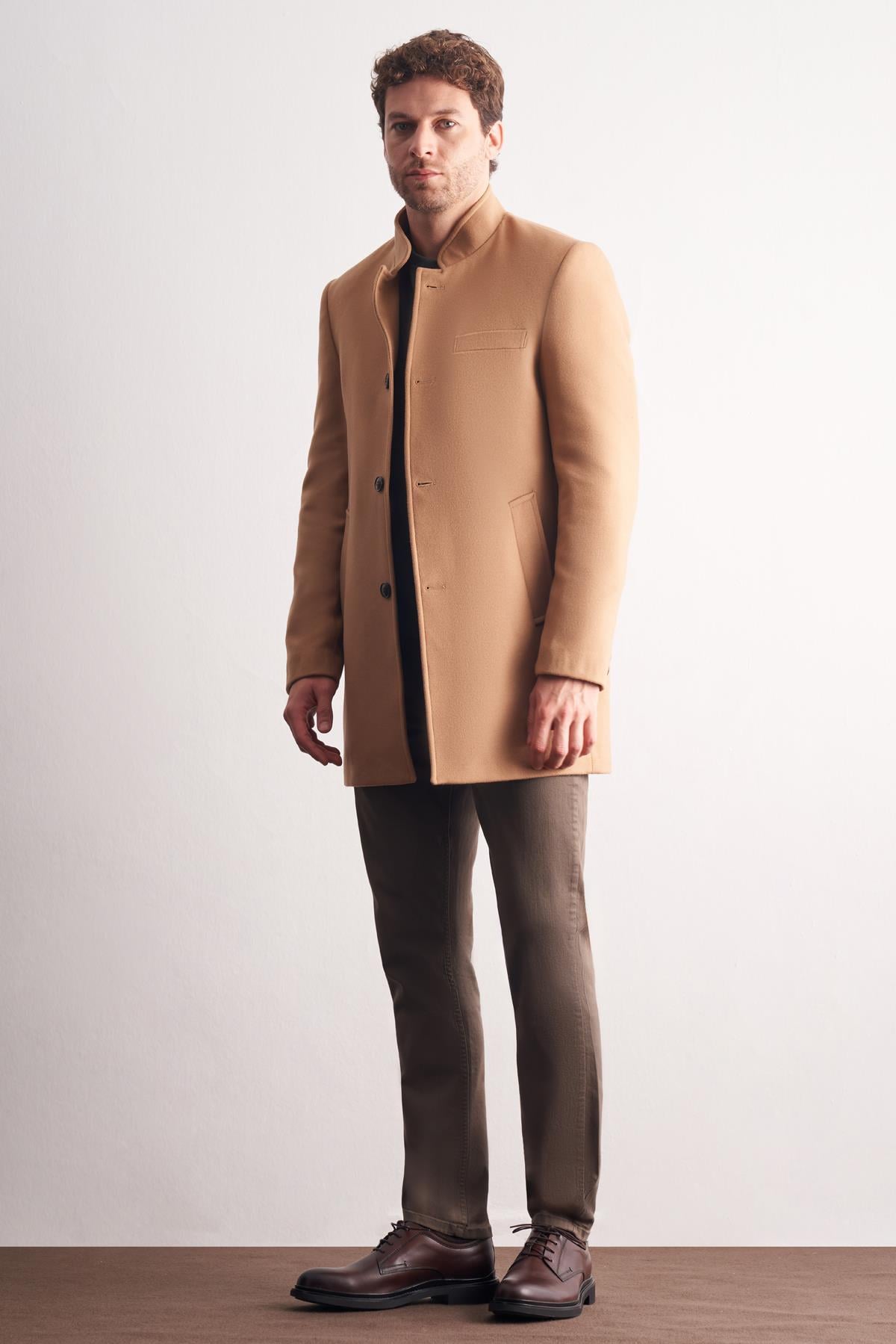 Hakim Yaka Classic Slim Fit Esnek Kaban 1008255162