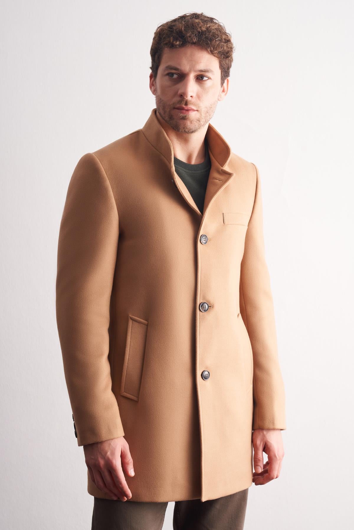 Hakim Yaka Classic Slim Fit Esnek Kaban 1008255162