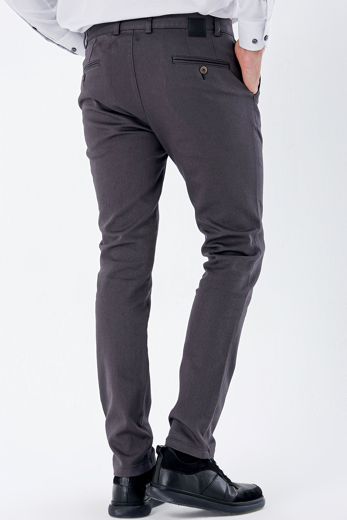 Füme Pamuklu Yandan Cepli Casual Slim Fit Chino Pantolon 1003235120