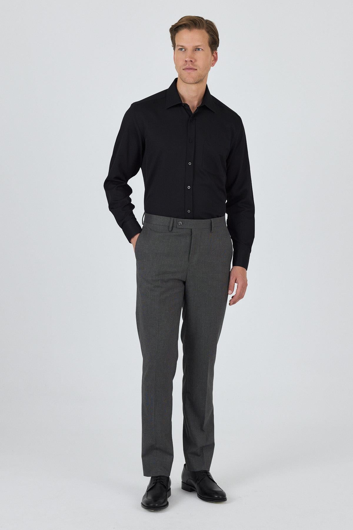 Esnek Yandan Cepli Comfort Fit Classic Pantolon 1003250155