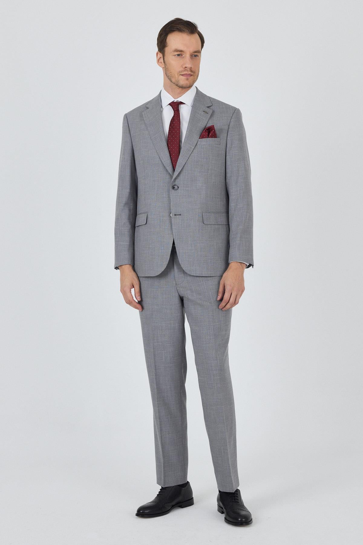 Mono Yaka Esnek 4 Drop Comfort Fit Classic Takım Elbise 1001250159