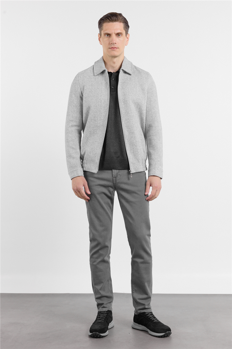 Polo Yaka Tam Astar Casual Slim Fit Kaşe Mont 1007255106