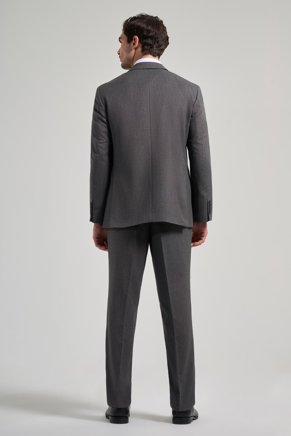 Desenli Bez Ayağı Mono Yaka Tam Astar Esnek 4 Drop Comfort Fit Takım Elbise 1001250169