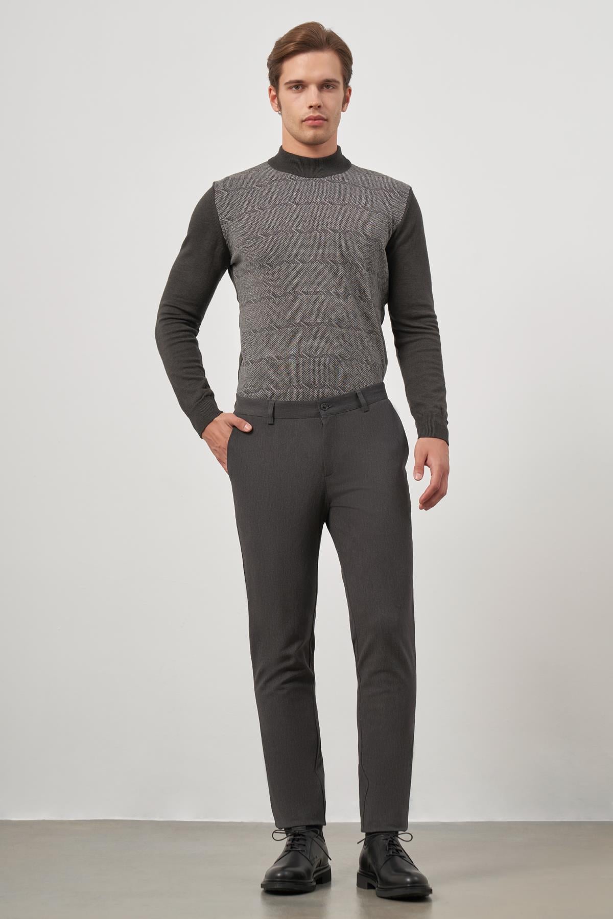 Pamuklu Yandan Cepli Casual Slim Fit Chino Pantolon 1003245102