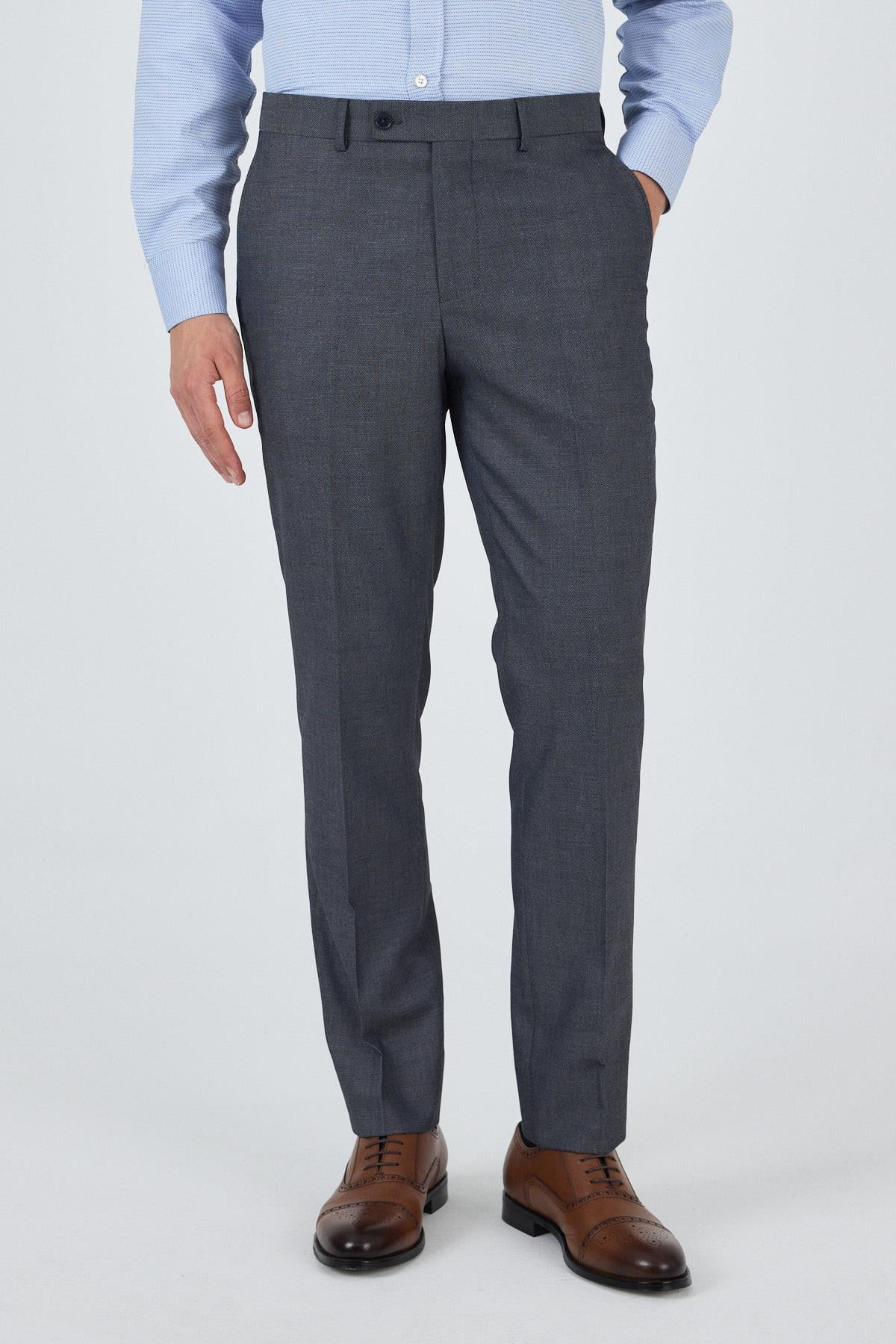 Füme Esnek Yandan Cepli Comfort Fit Classic Pantolon 1003250154