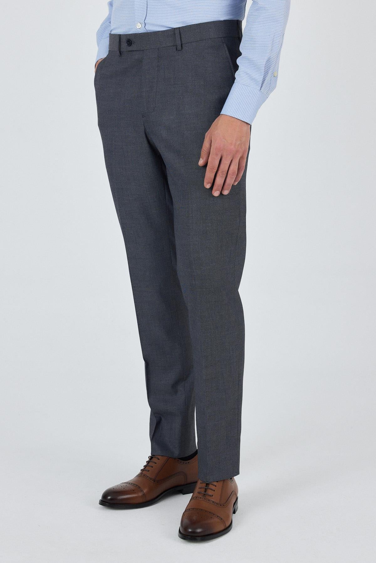 Füme Esnek Yandan Cepli Comfort Fit Classic Pantolon 1003250154