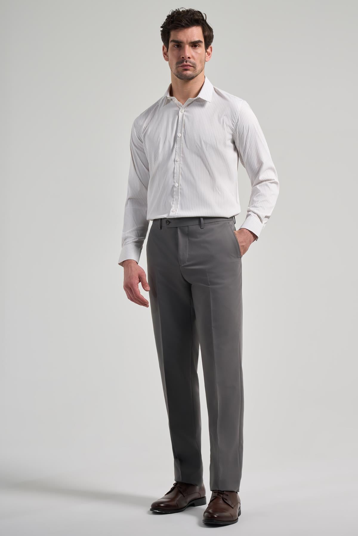 Esnek Yandan Cepli Comfort Fit Classic Pantolon 1003250159