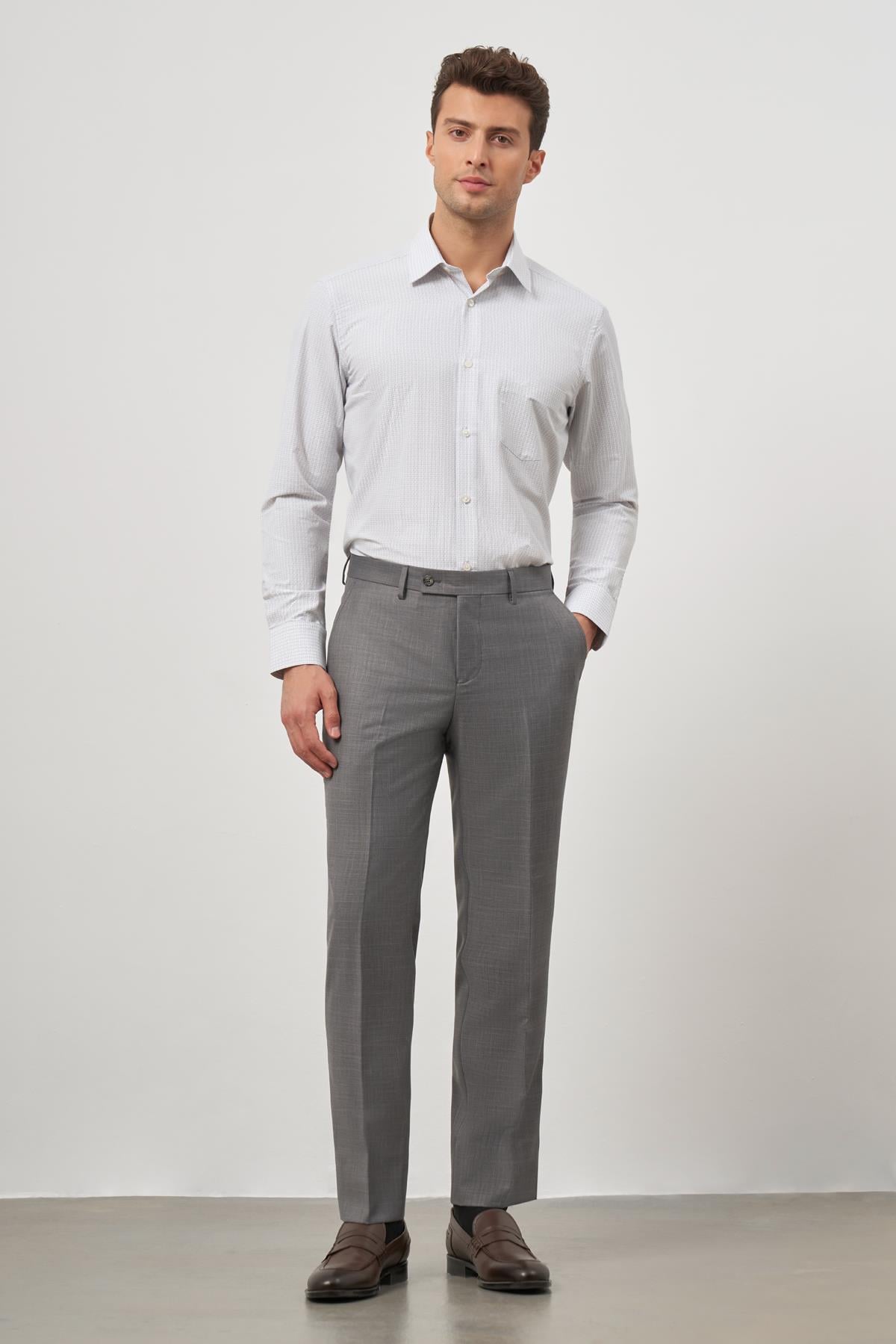 Füme Yandan Cepli Slim Fit Classic Pantolon 1003245152