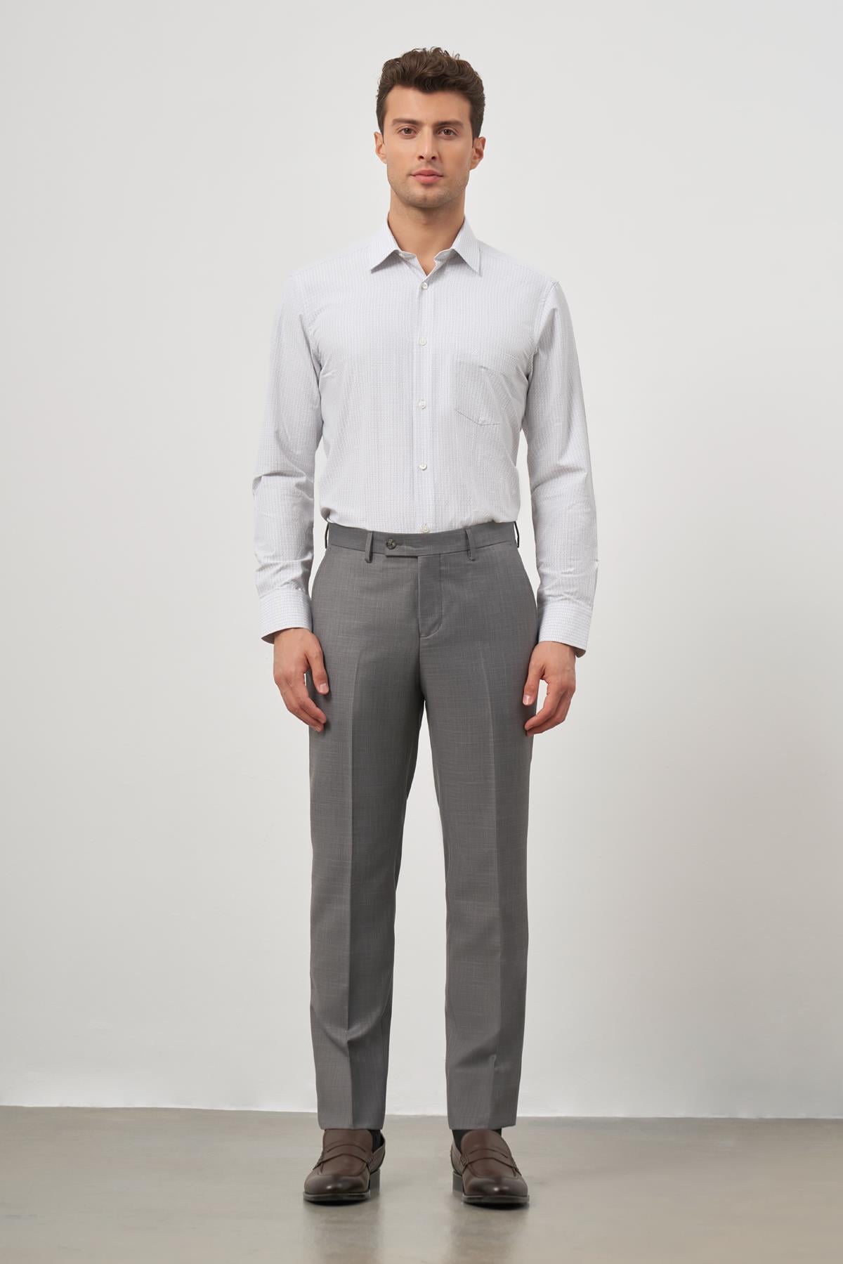 Füme Yandan Cepli Slim Fit Classic Pantolon 1003245152