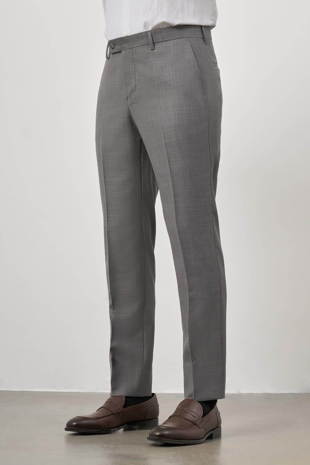 Füme Yandan Cepli Slim Fit Classic Pantolon 1003245152