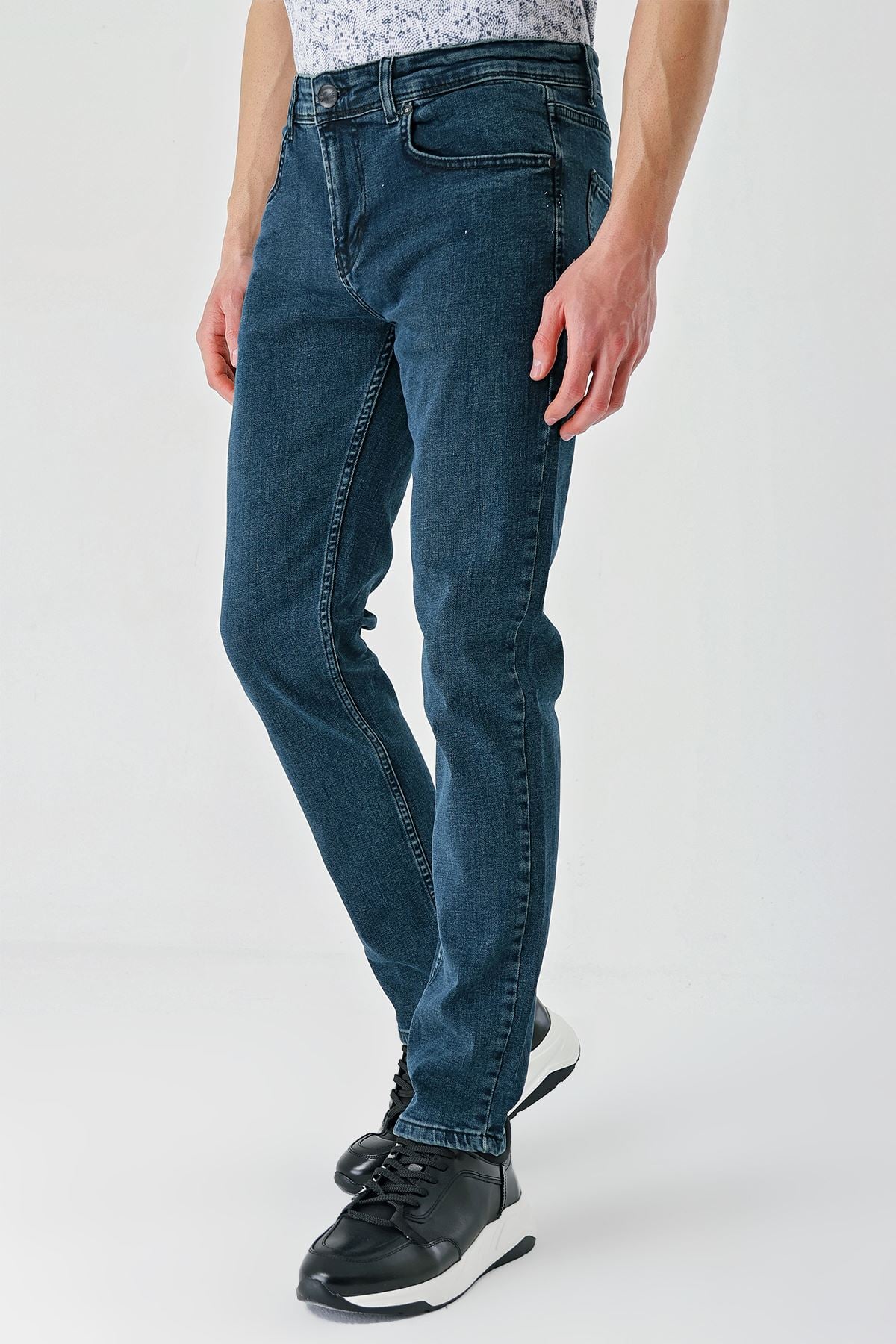 Haki Gabardin 5 Cepli Slim Fit Dar Kesim Casual Denim Jean Kot Pantolon 1023240150