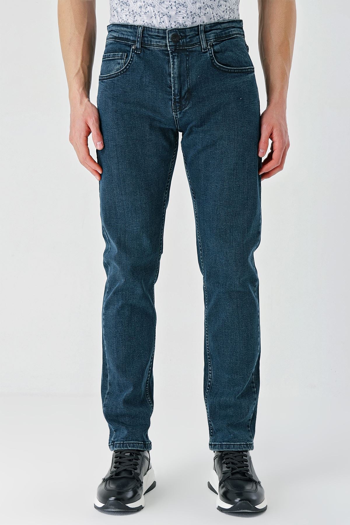 Haki Gabardin 5 Cepli Slim Fit Dar Kesim Casual Denim Jean Kot Pantolon 1023240150