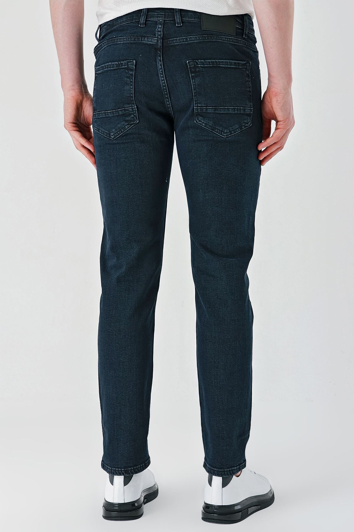 Kahverengi Gabardin 5 Cepli Slim Fit Dar Kesim Casual Denim Jean Kot Pantolon 1023240150