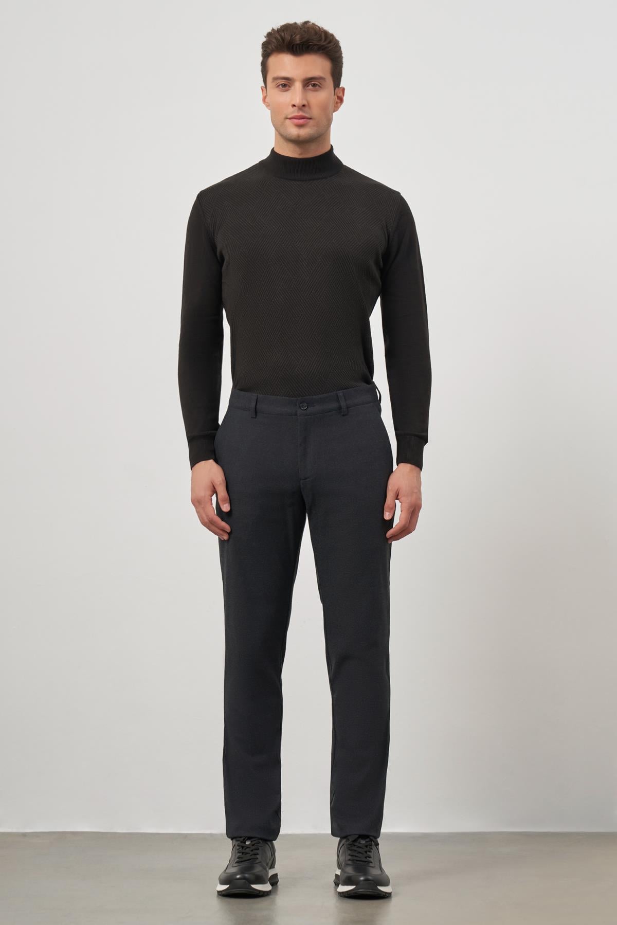 Esnek Yandan Cepli Casual Slim Fit Chino Pantolon 1003245108