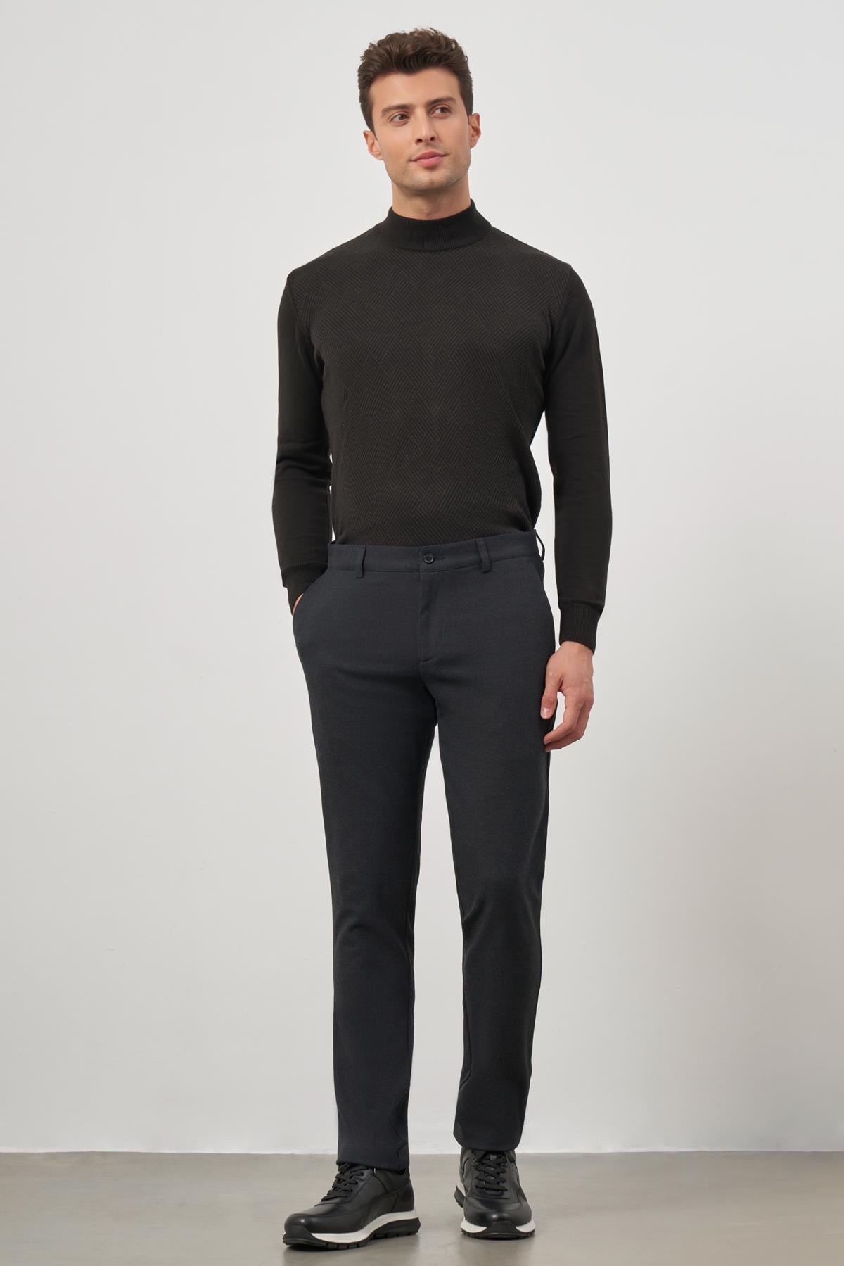 Esnek Yandan Cepli Casual Slim Fit Chino Pantolon 1003245108