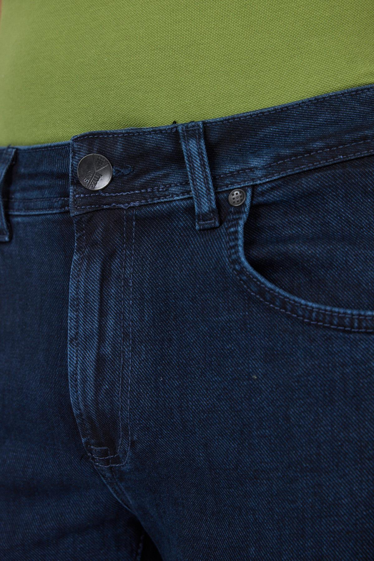 Gabardin 5 Cep Düz Paça Casual Slim Fit Pamuklu Denim Pantolon 1023250151