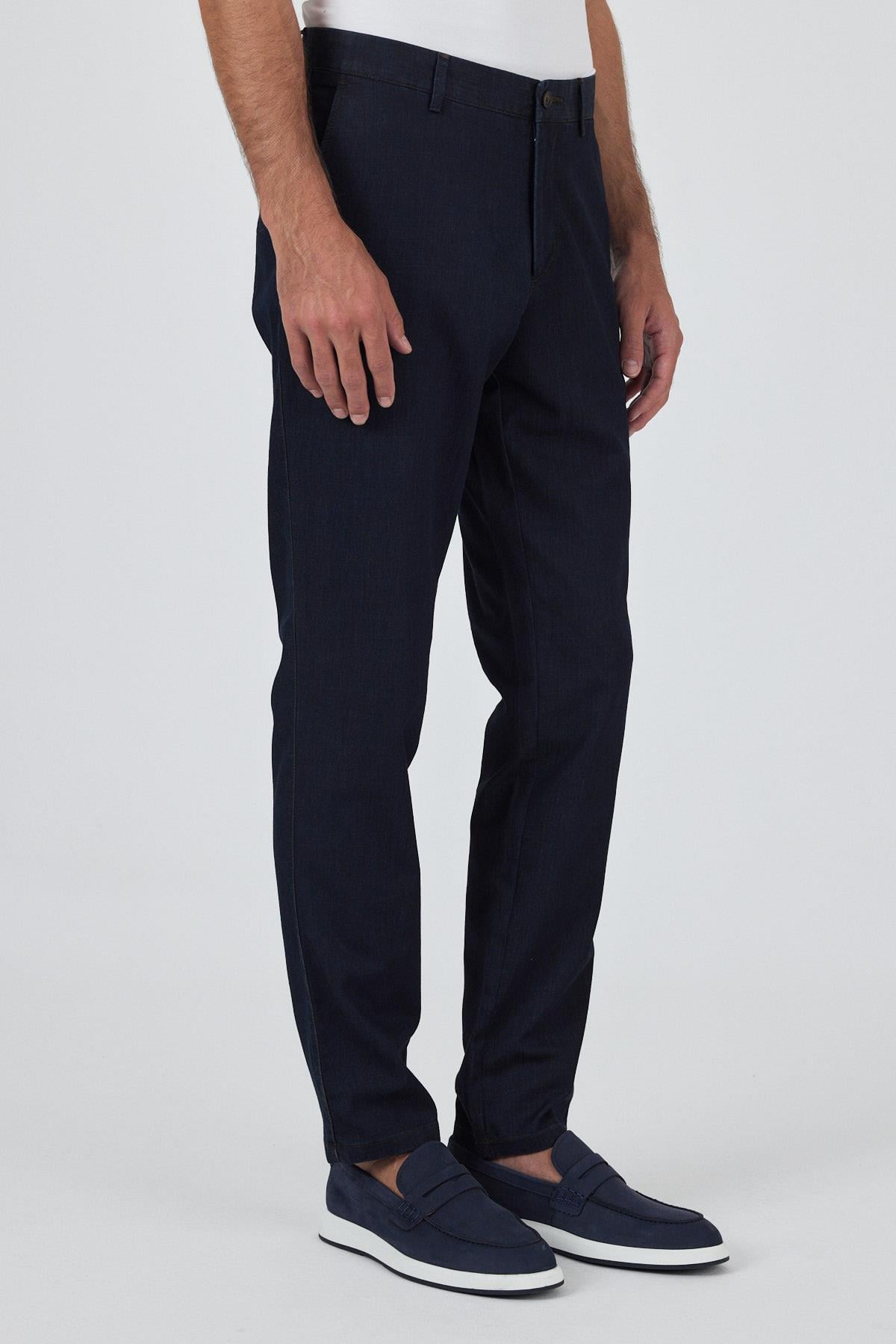 Gabardin Yan Cep Düz Paça Casual Comfort Fit Pamuklu Chino Pantolon 1003250211