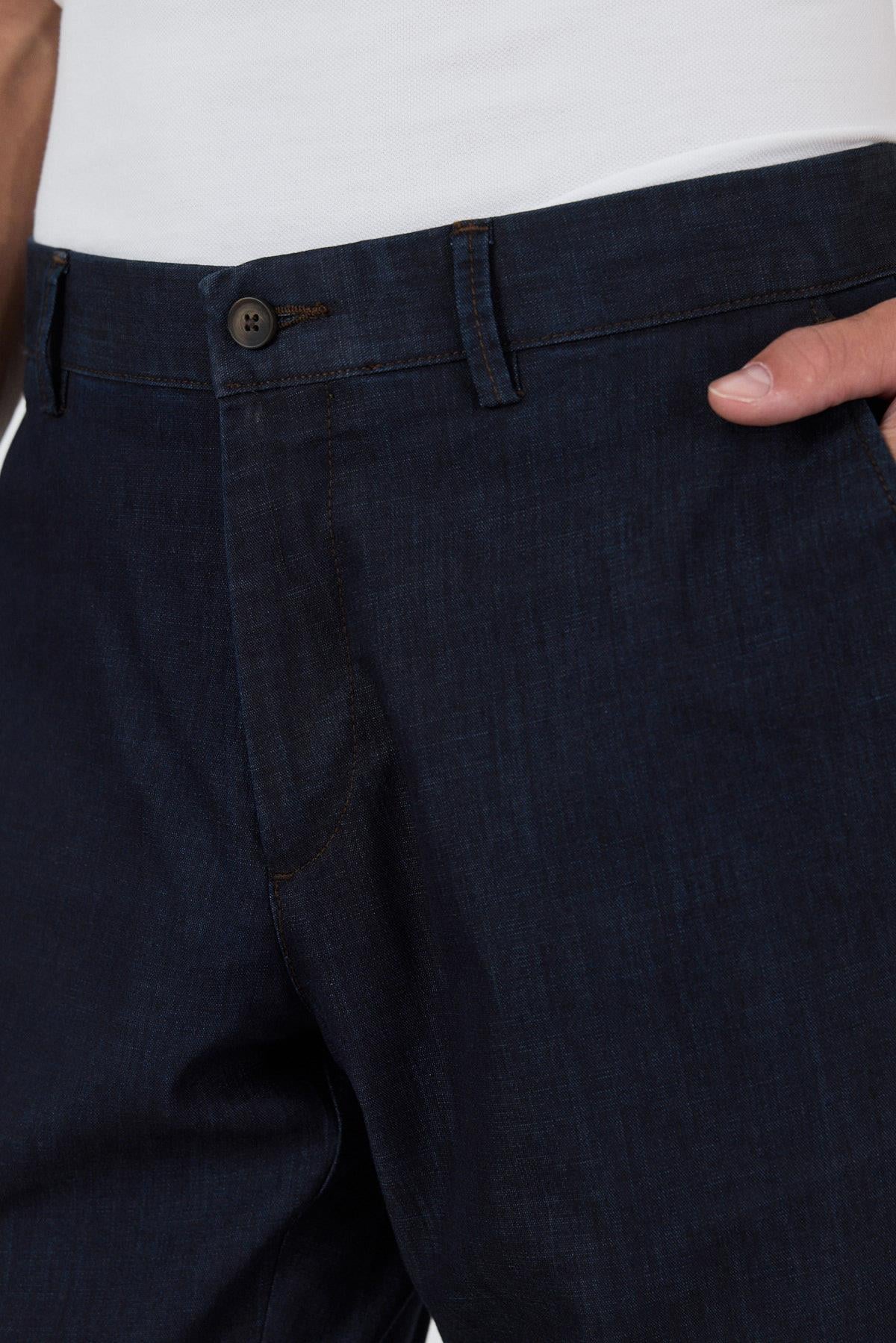 Gabardin Yan Cep Düz Paça Casual Comfort Fit Pamuklu Chino Pantolon 1003250211