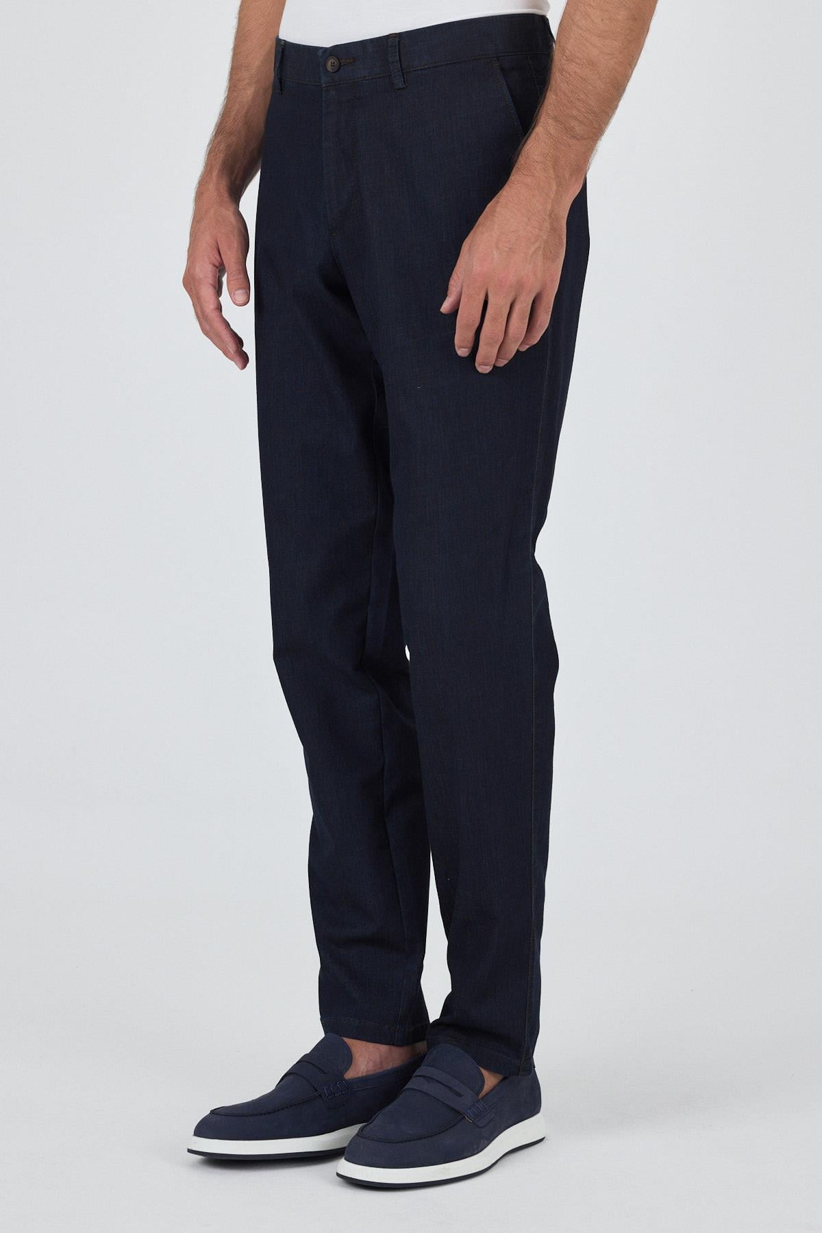 Gabardin Yan Cep Düz Paça Casual Comfort Fit Pamuklu Chino Pantolon 1003250211