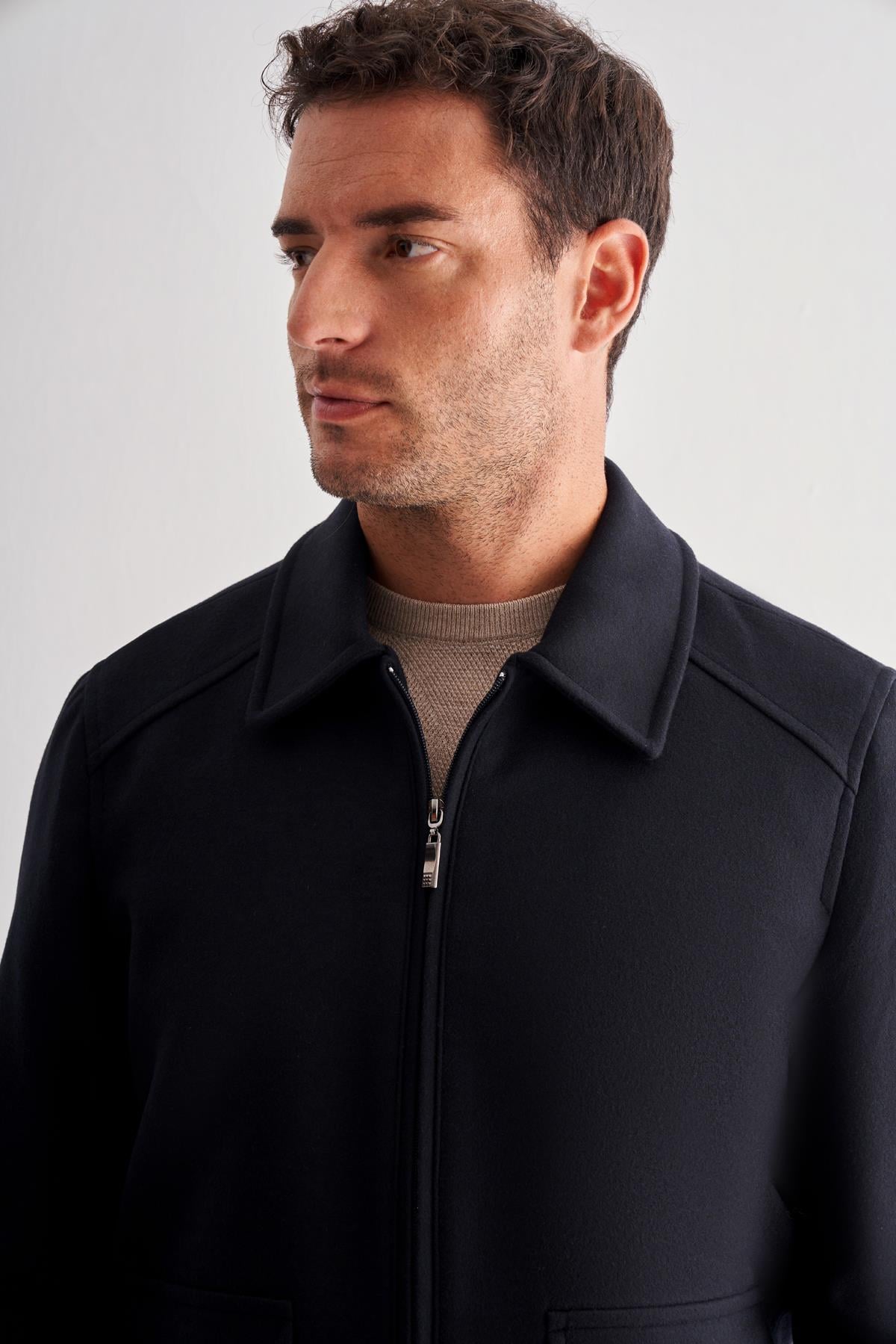 Gömlek Yaka Casual Slim Fit Esnek Mont 1007255122