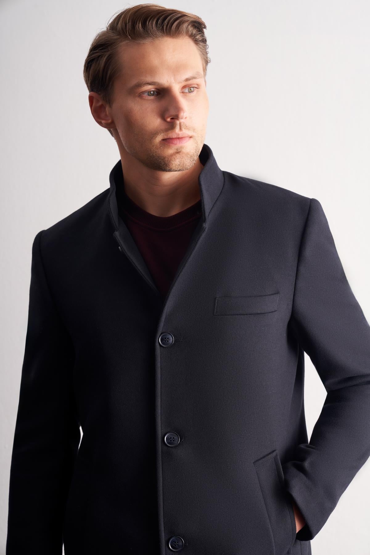 Hakim Yaka Classic Slim Fit Esnek Kaban 1008255162