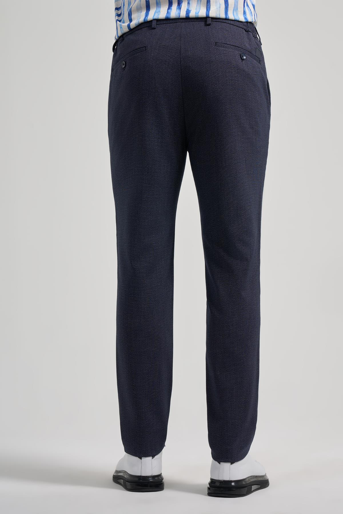 Kendinden Desenli Yan Cep Slim Fit Jogger Pantolon 1003250161
