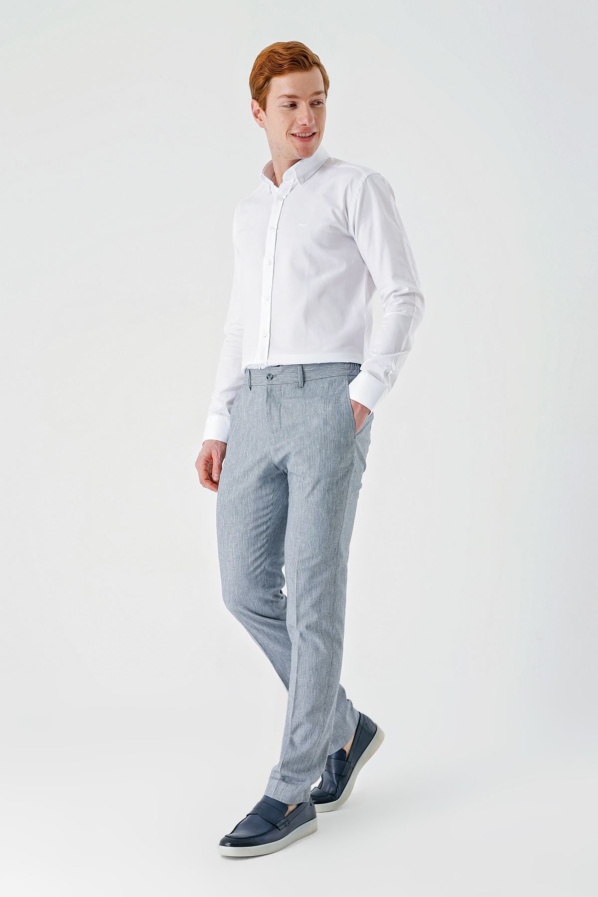 Keten Lastikli Yandan Cepli Casual Slim Fit Jogger Pantolon 1003240103
