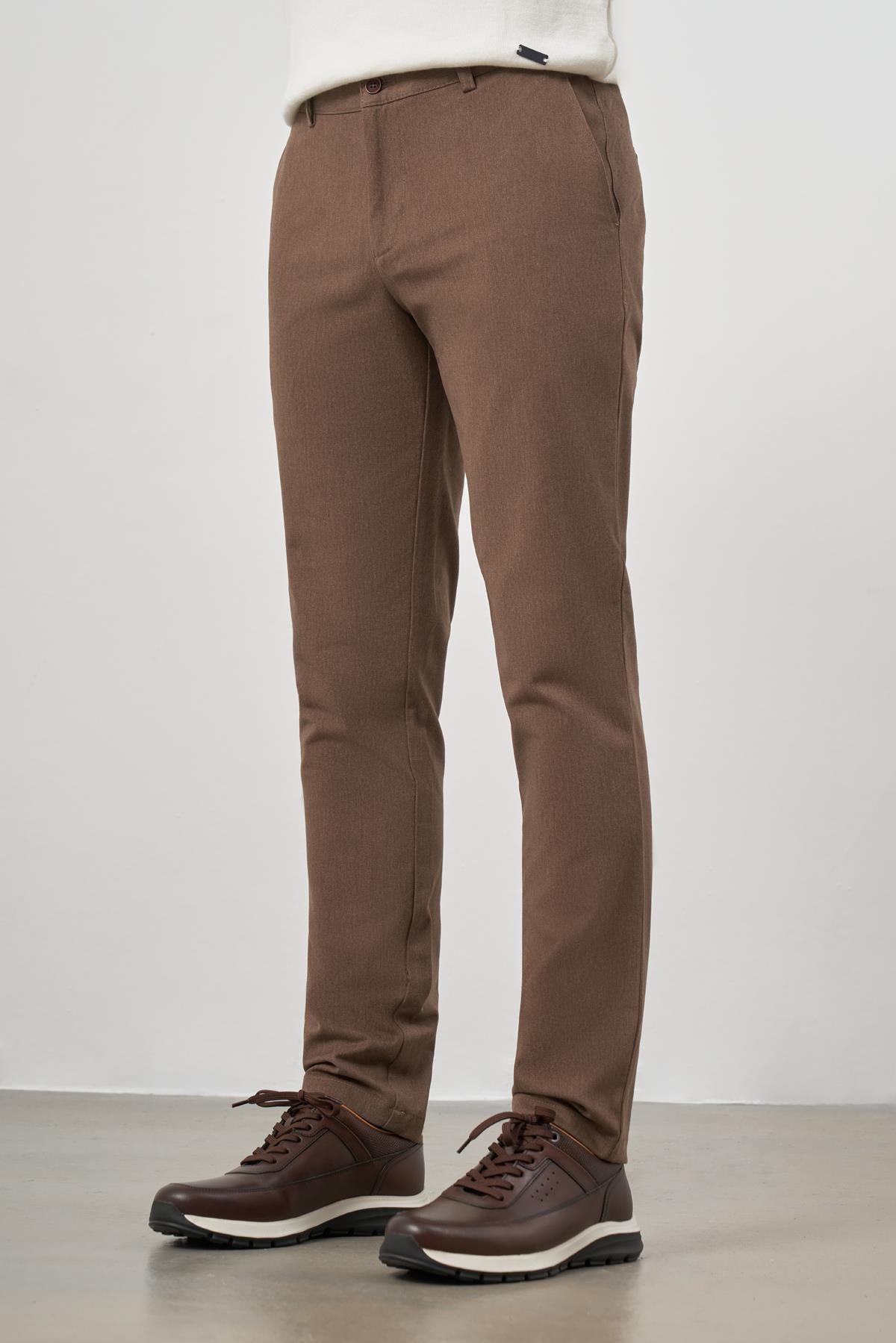 Pamuklu Yandan Cepli Casual Slim Fit Chino Pantolon 1003245102