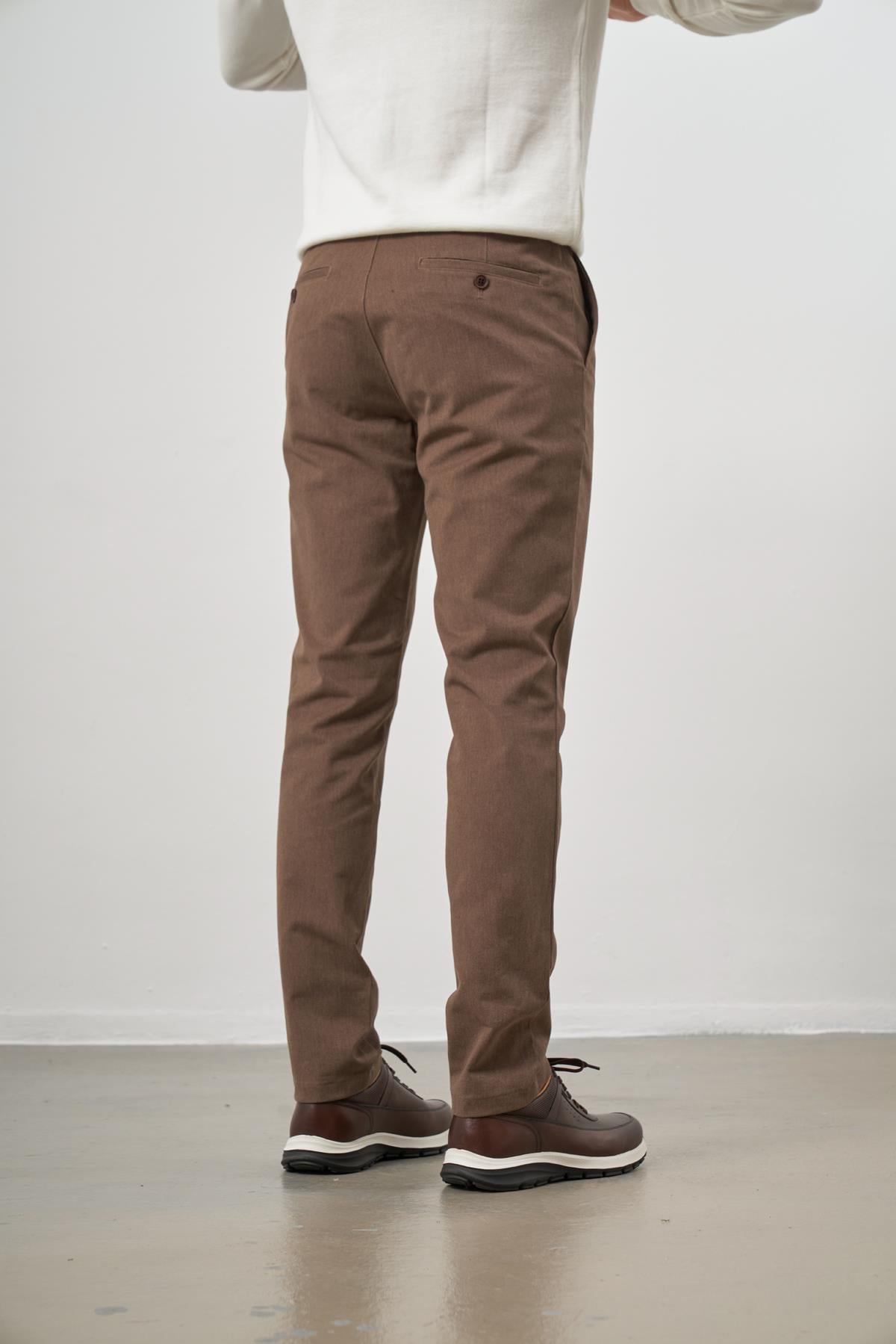 Pamuklu Yandan Cepli Casual Slim Fit Chino Pantolon 1003245102