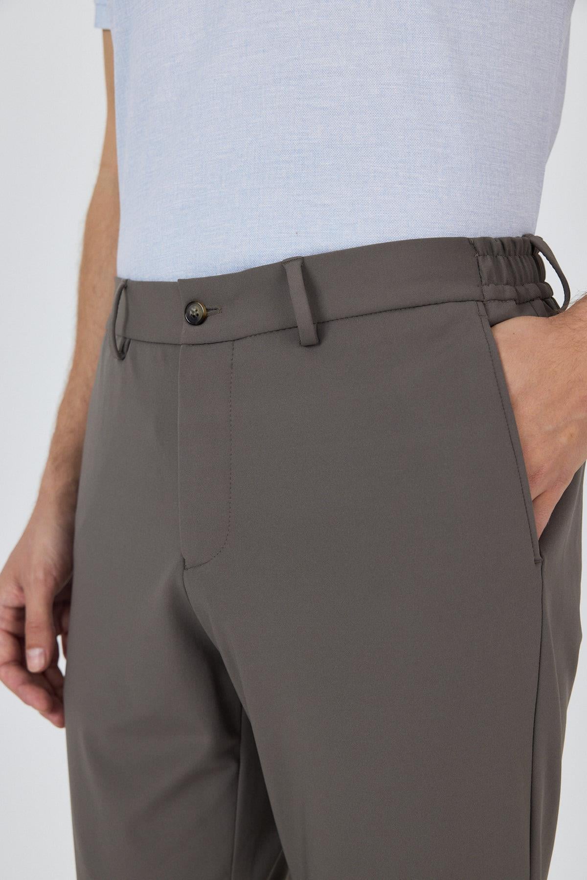 Esnek Yandan Cepli Casual Slim Fit Jogger Pantolon 1003250162