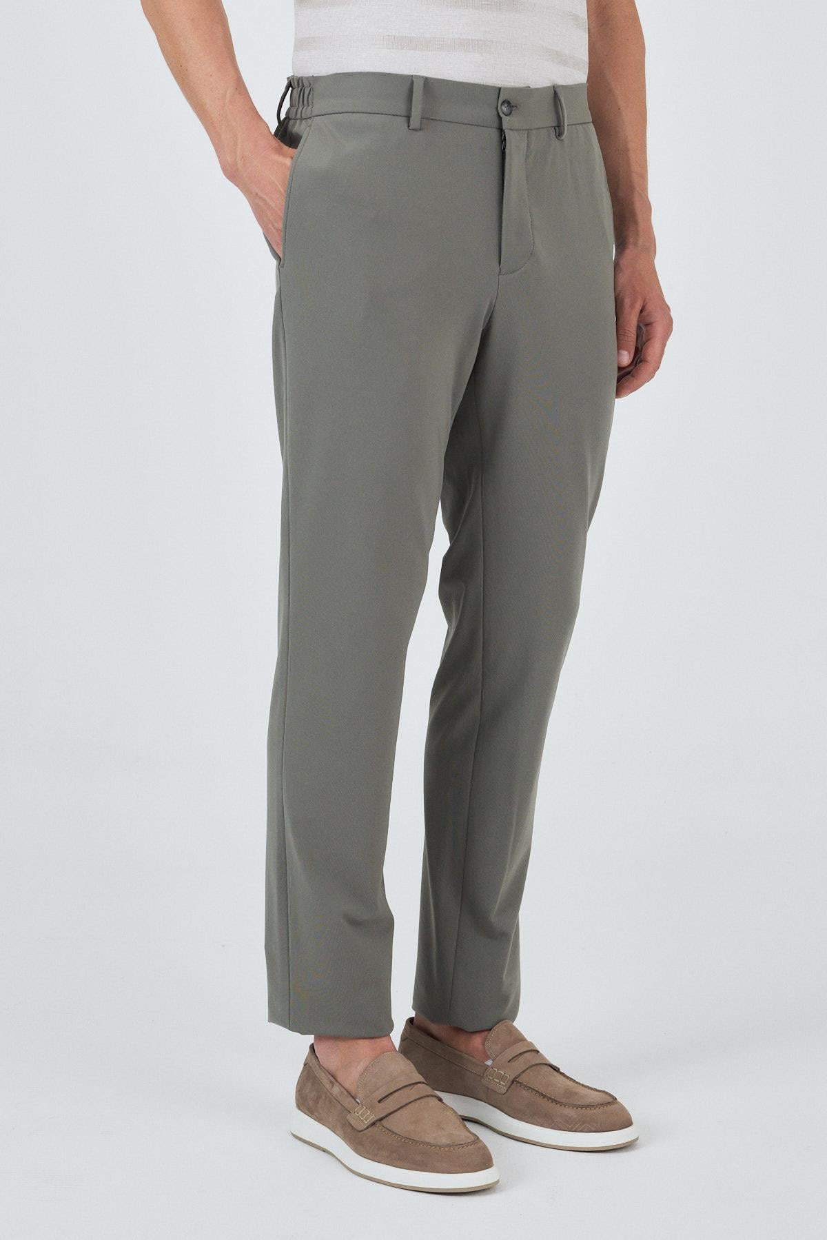 Esnek Yandan Cepli Casual Slim Fit Jogger Pantolon 1003250162