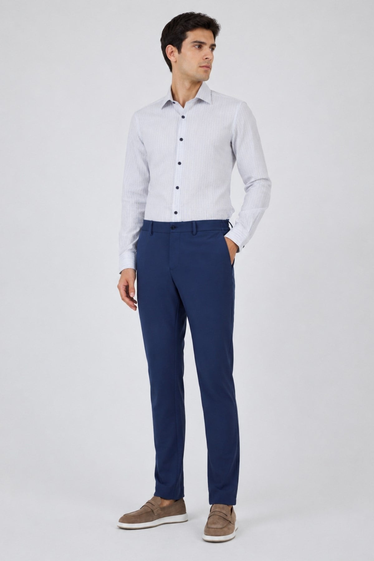 Esnek Yandan Cepli Casual Slim Fit Jogger Pantolon 1003250162