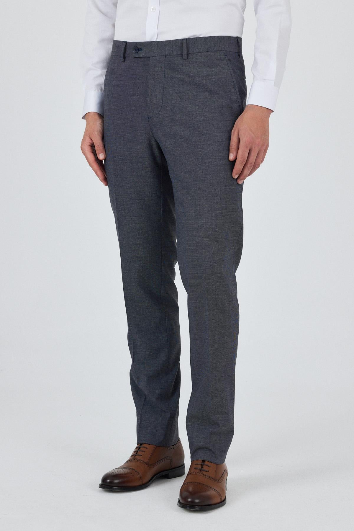Lacivert Esnek Yandan Cepli Comfort Fit Classic Pantolon 1003250151