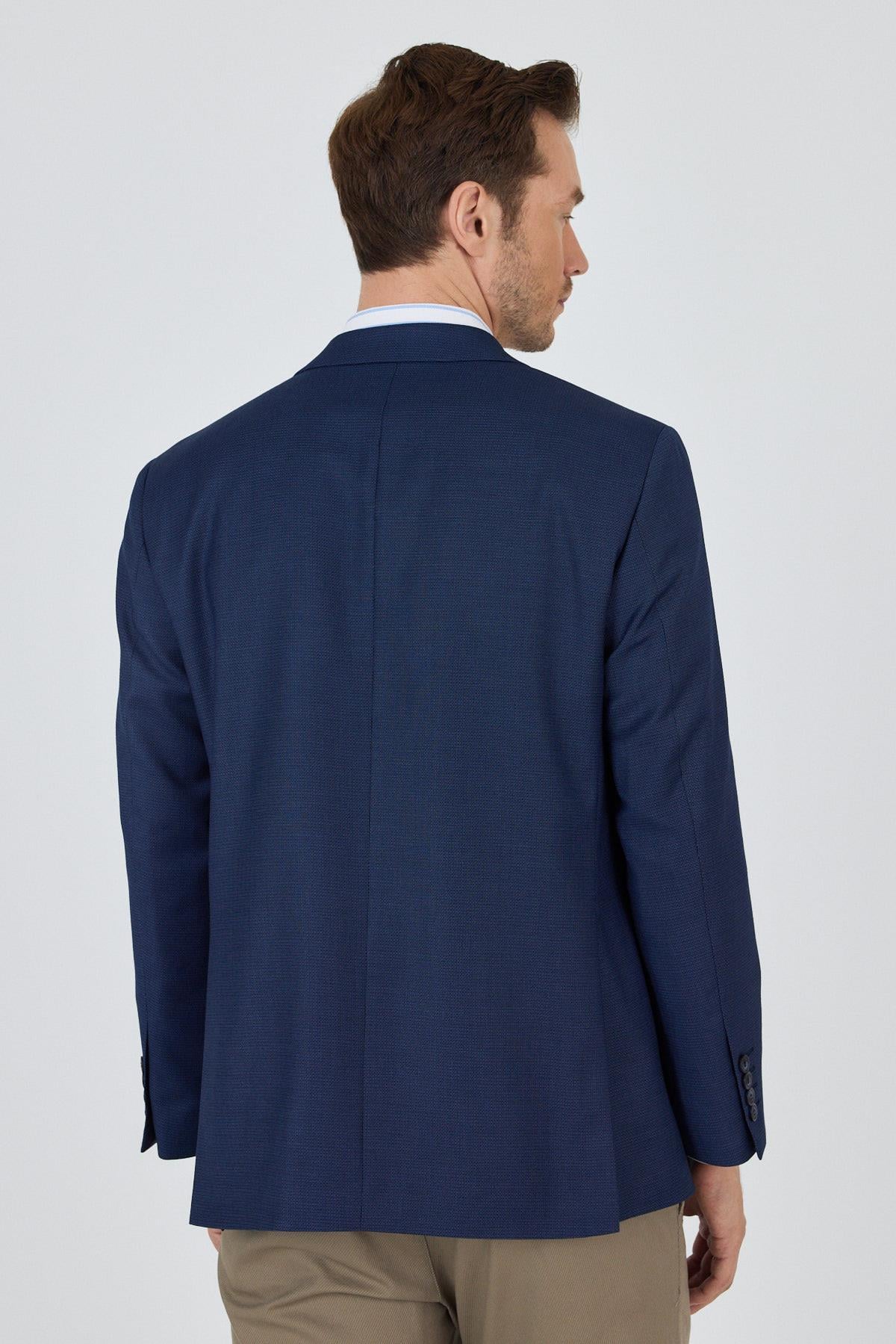 Mono Yaka Armürlü Tam Astar Esnek 4 Drop Comfort Fit Classic Ceket 1002250152