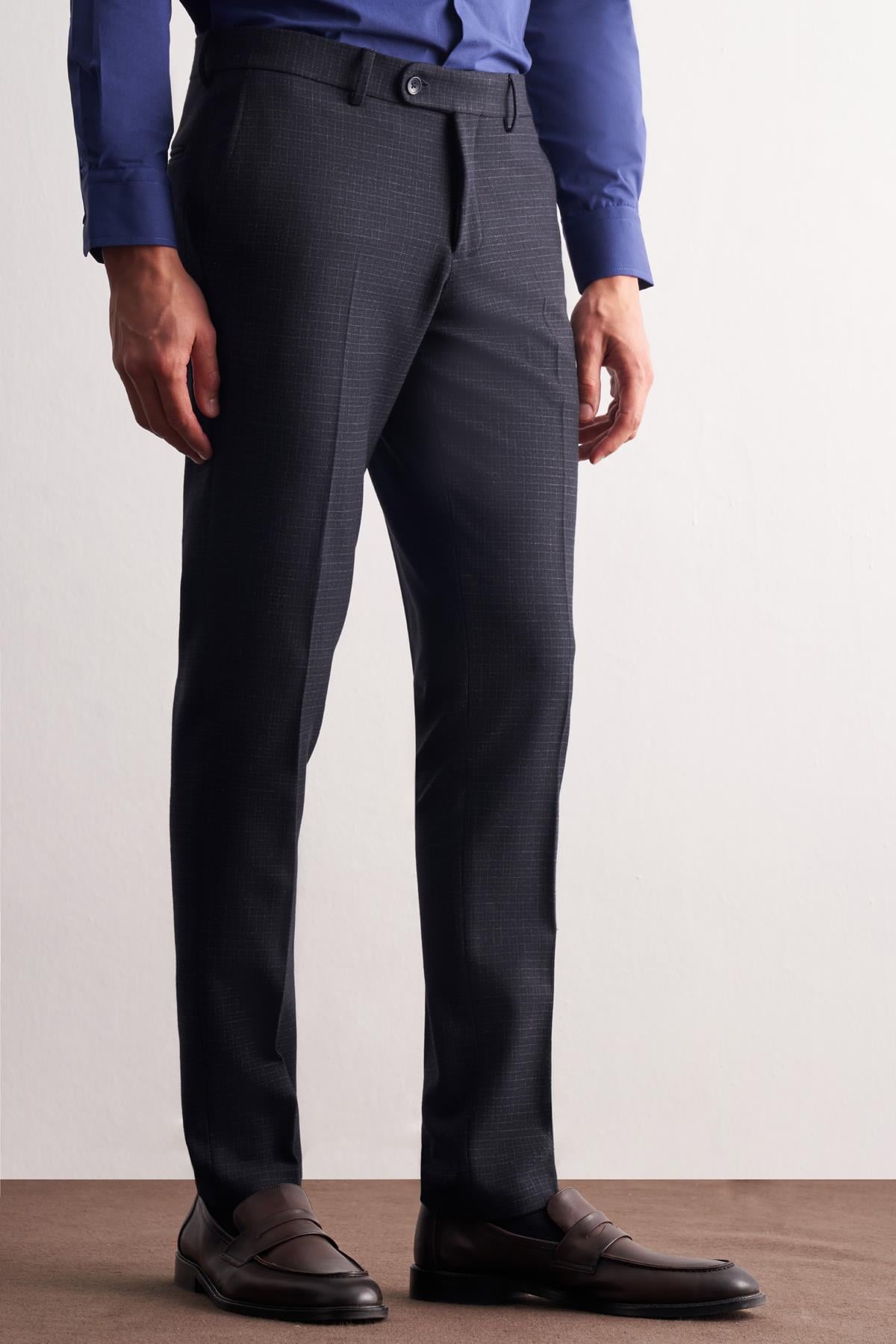 Yan Cep Açık Paça Esnek Slim Fit Classic Classic Pantolon 1003255163