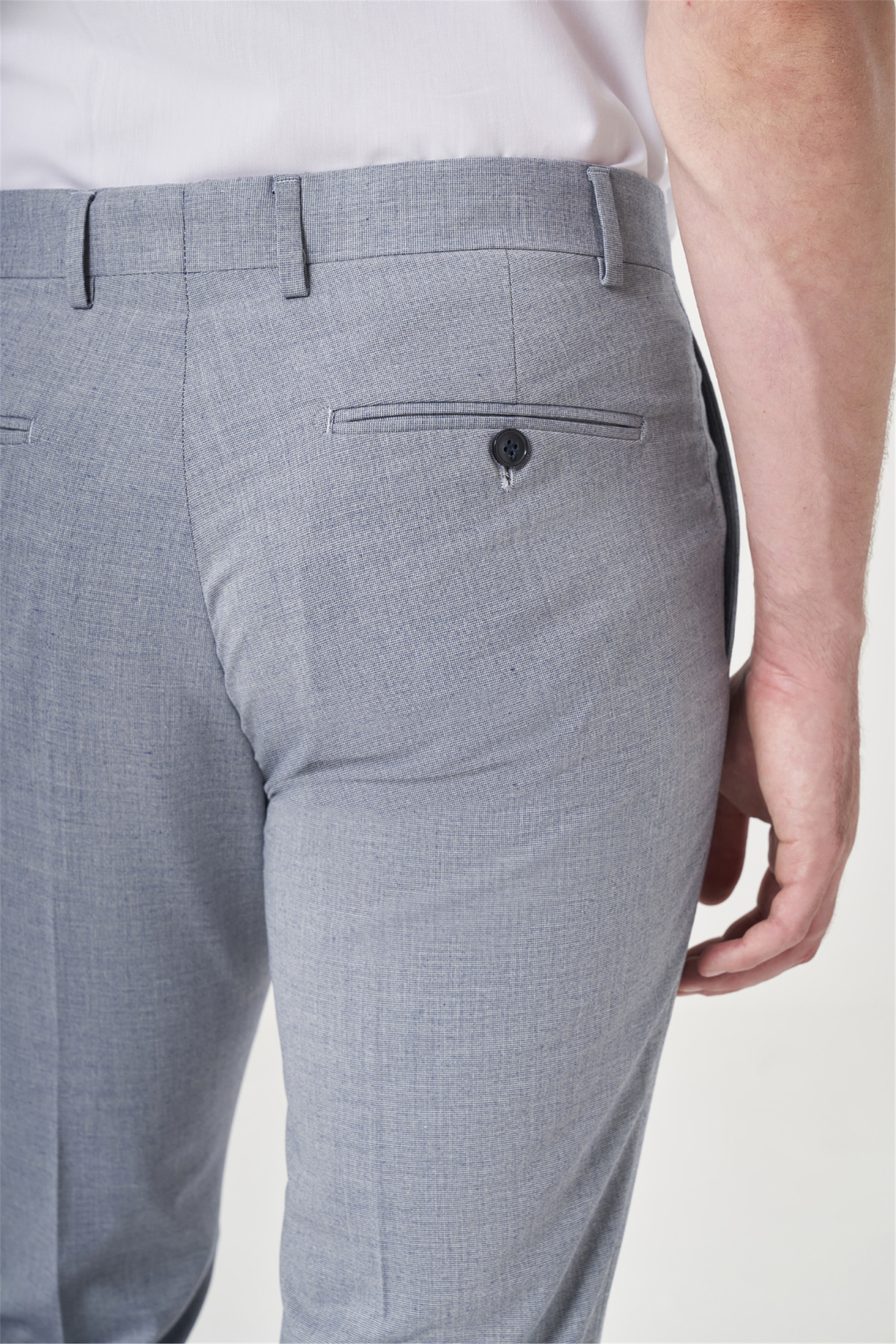 Mavi Yan Cep Filafil Desen Slim Fit Esnek Pantolon 1003260152