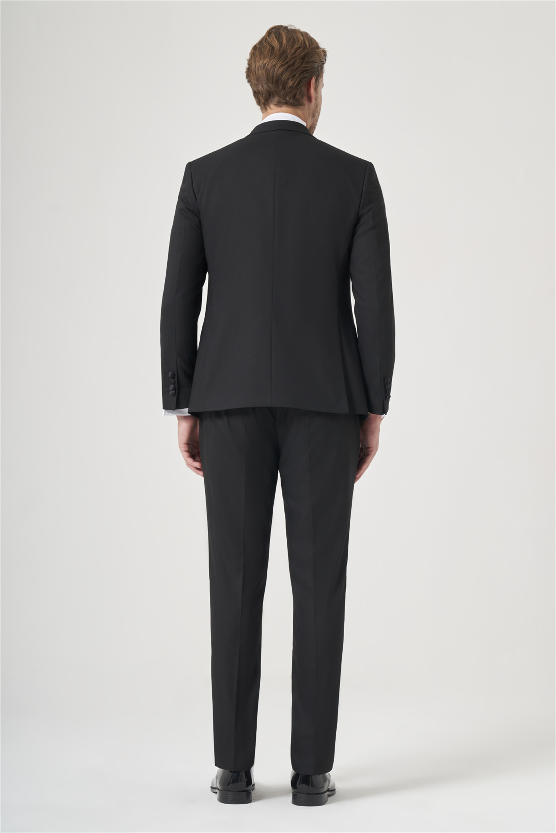 Siyah 6 Drop Slim Fit Esnek Yelekli Damatlık 1001260301