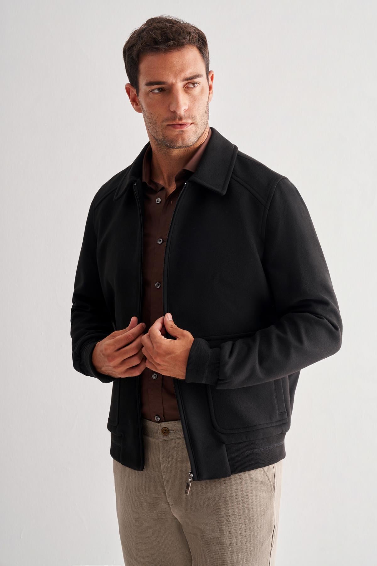 Gömlek Yaka Casual Slim Fit Esnek Mont 1007255122