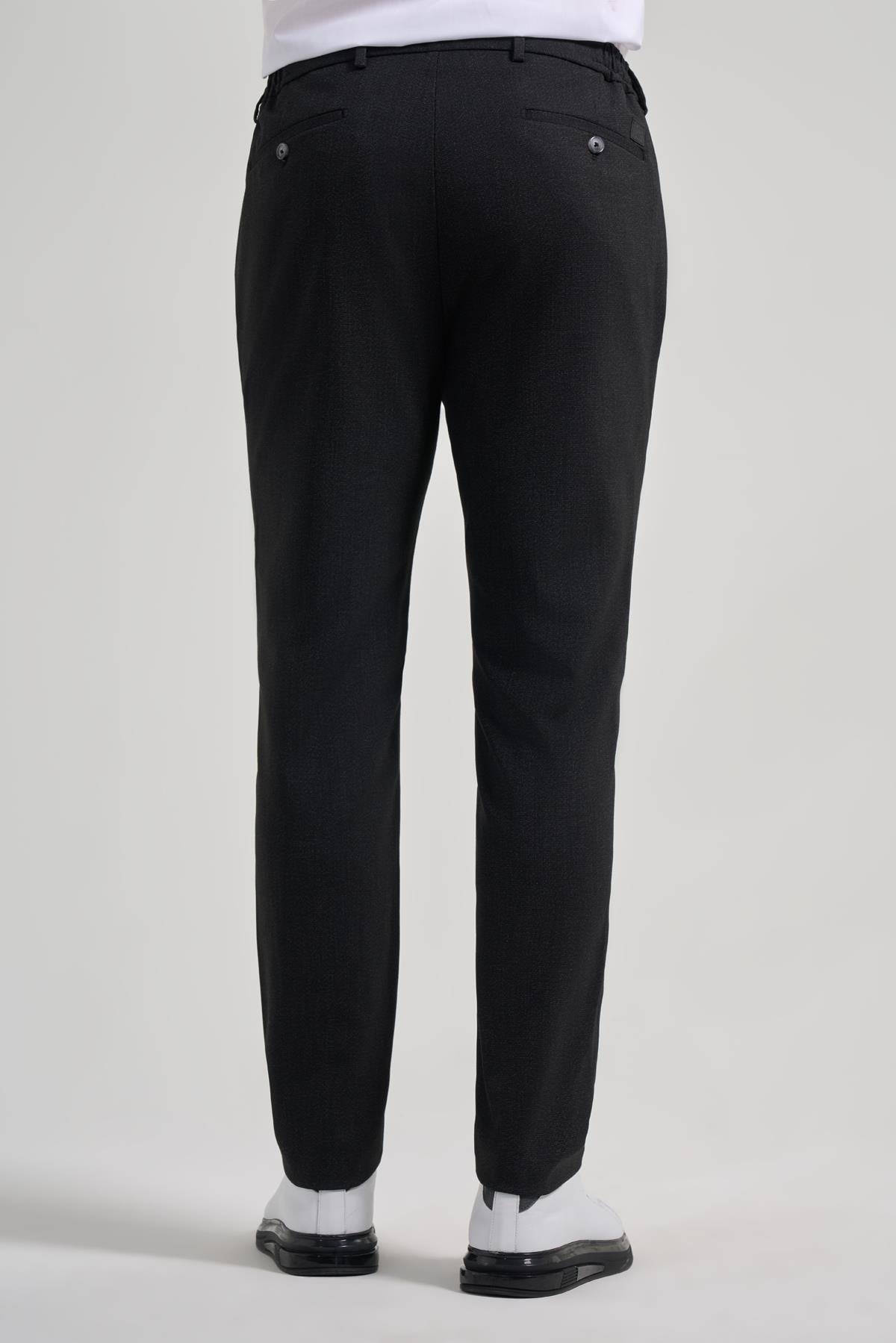 Kendinden Desenli Yan Cep Slim Fit Jogger Pantolon 1003250161