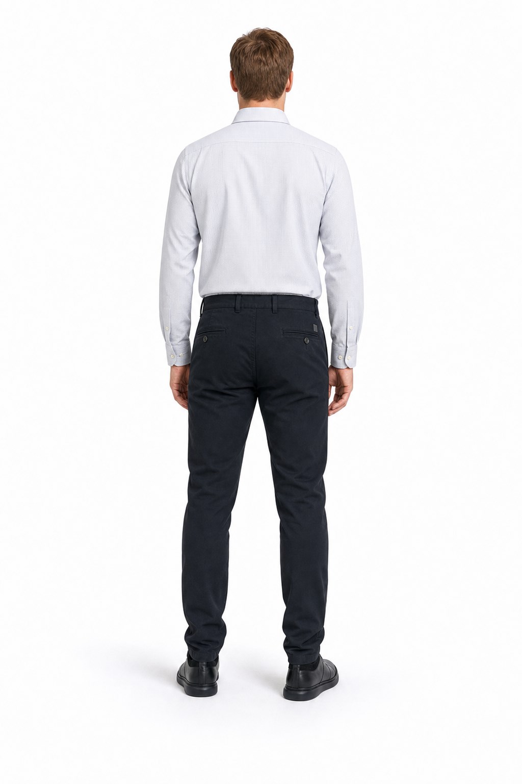 Siyah Pamuklu Yandan Cepli Casual Slim Fit Chino Pantolon 1003235117