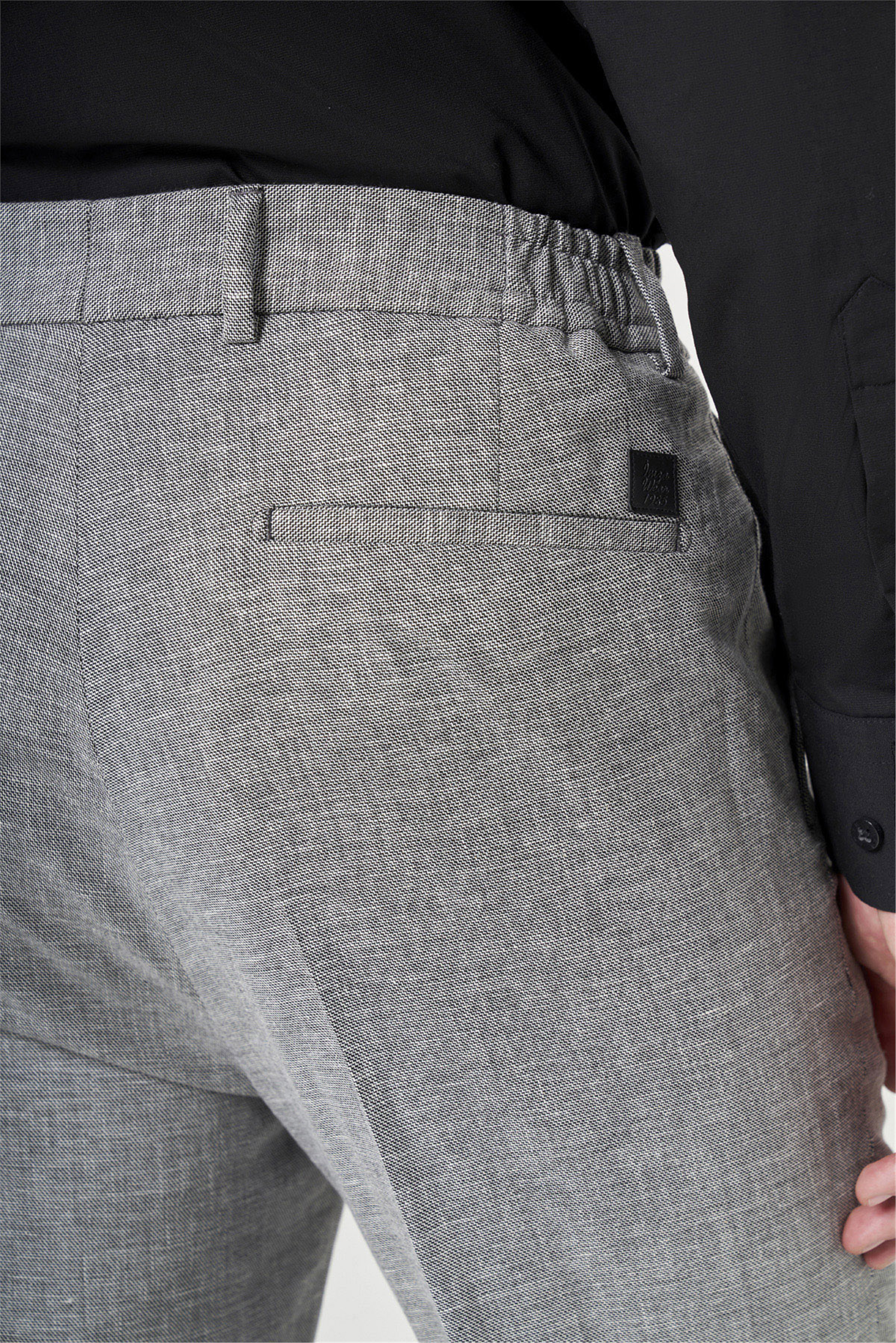 Siyah Yan Cep Comfort Fit Pamuklu Chino Pantolon 1003260167