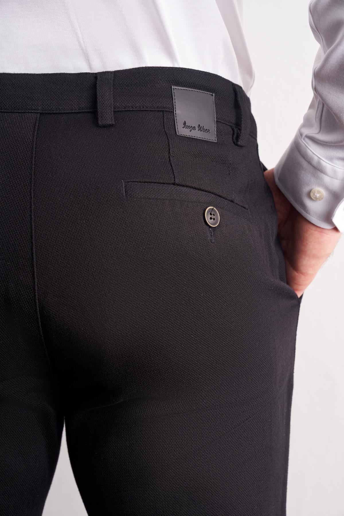 Yan Cep Düz Paça Pamuklu Slim Fit Chino Casual Pantolon 1003255161
